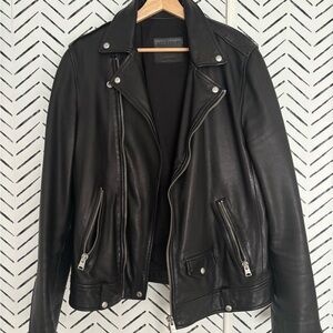 All Saints Black Leather Jacket